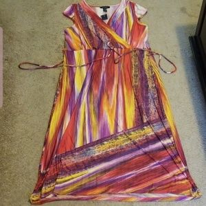 New Ashley Stewart mock wrap dress